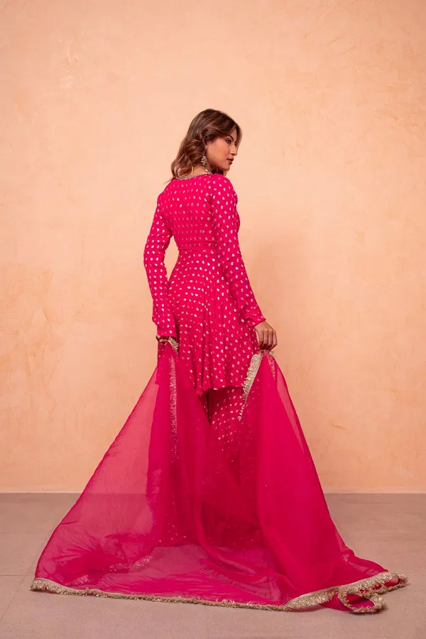 Pink_Georgette_Printed_Anarkali_Sharara_Suit_Set_For_Women