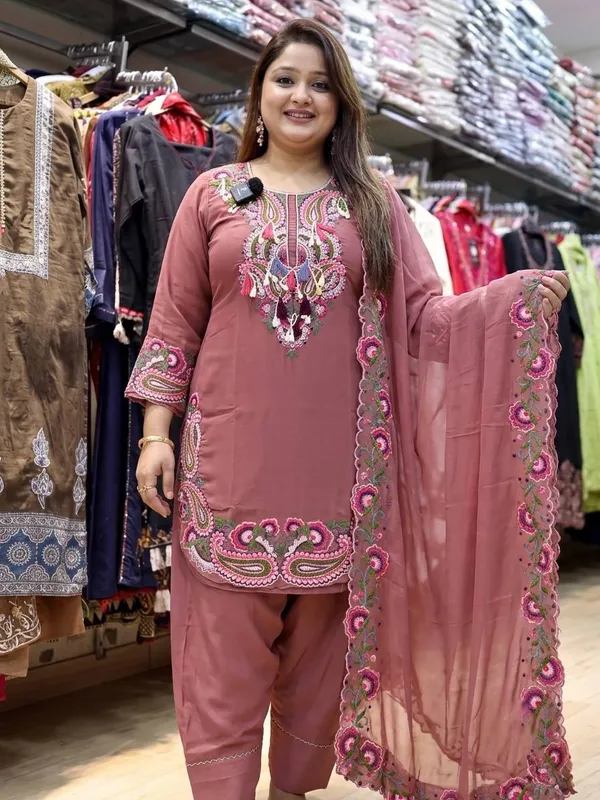 Mauve_Georgette_Embroidered_Salwar_Suit_Set_For_Women