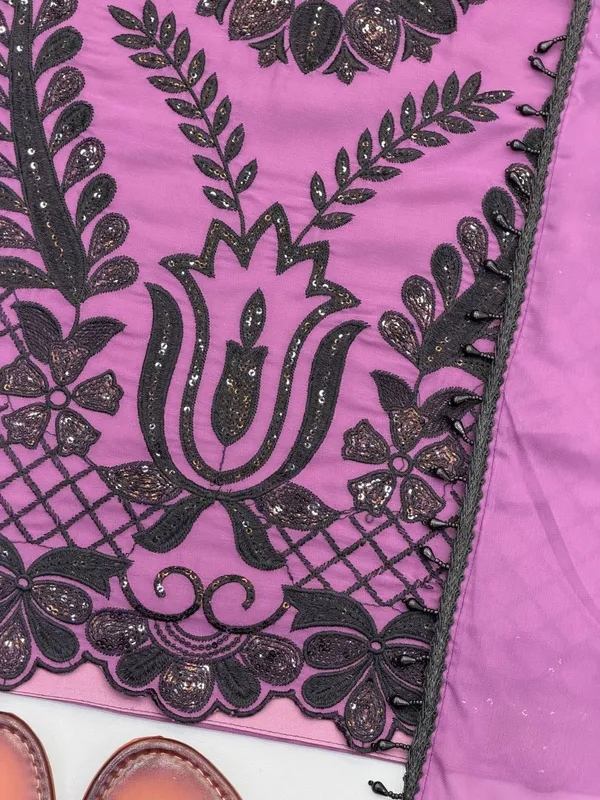 Purple_Georgette_Straight_Kurta_Set_For_Women