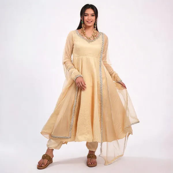 Cream_Georgette_Flared_Anarkali_Suit_For_Women