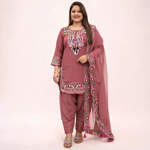 Mauve_Georgette_Embroidered_Salwar_Suit_Set_For_Women