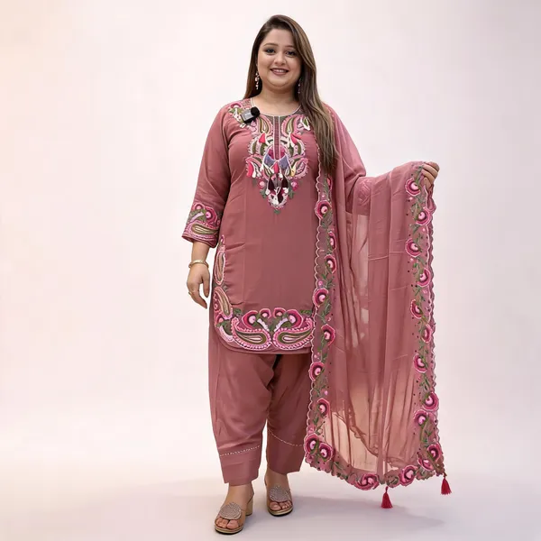 Mauve_Georgette_Embroidered_Salwar_Suit_Set_For_Women