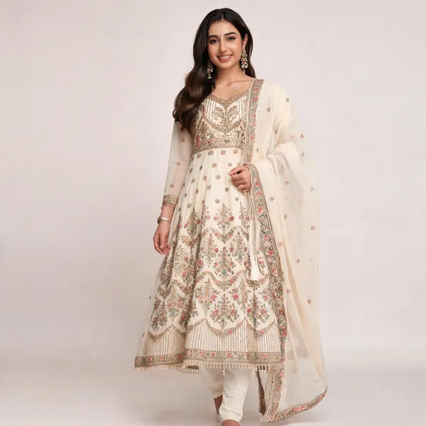 Off_White_Georgette_Embroidered_Anarkali_Kurta_Set_For_Women