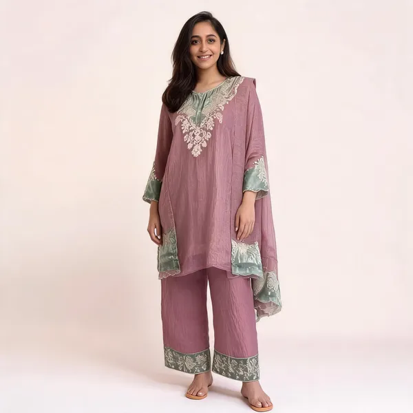 Pink_Georgette_Embroidered_Straight_Kurta_Set_For_Women