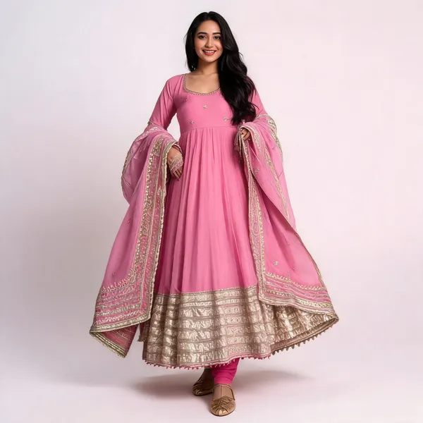 Pink_Georgette_Anarkali_Suit_With_Dupatta_For_Women