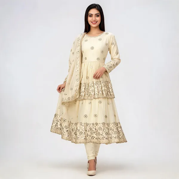 Cream_Georgette_Embroidered_Anarkali_Suit_With_Dupatta_For_Women
