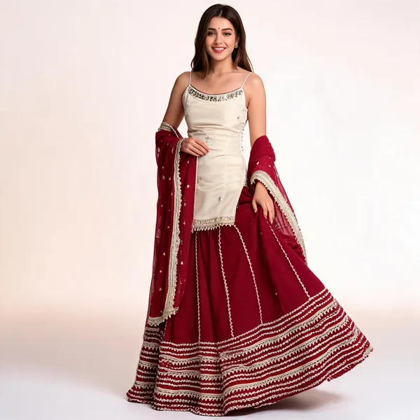 Maroon_Georgette_Embellished_Sharara_Set_For_Women