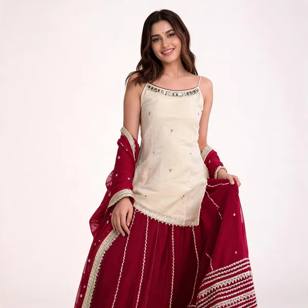 Maroon_Georgette_Embellished_Sharara_Set_For_Women