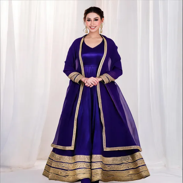Purple_Georgette_Embellished_Anarkali_Suit_With_Jacket_For_Women
