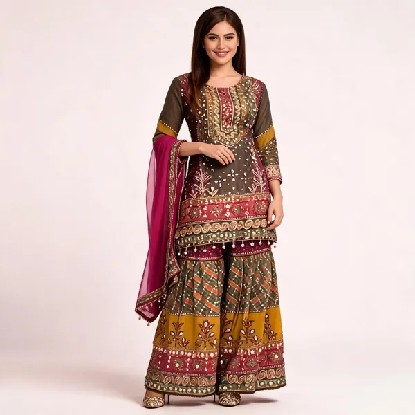 Multicolor_Embroidered_Sharara_Suit_Set_for_Women