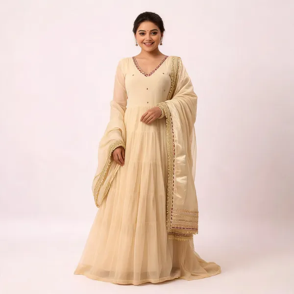 Cream_Georgette_Embellished_Anarkali_Suit_With_Dupatta_For_Women