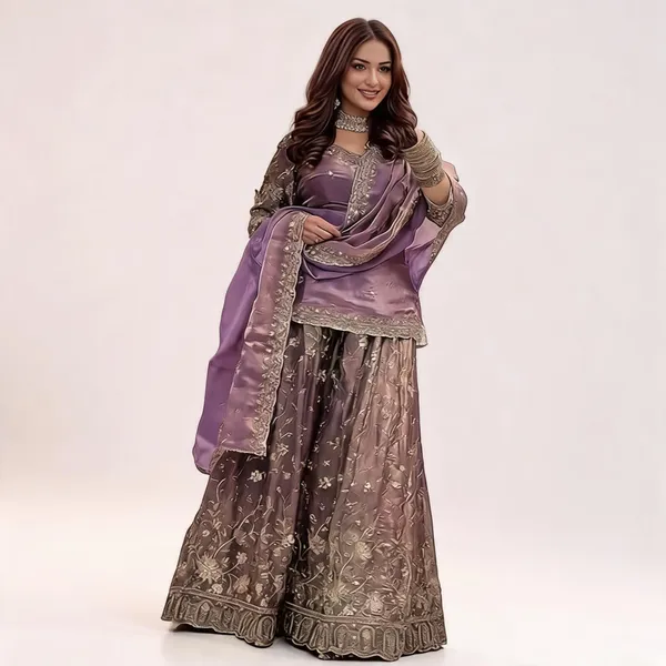 Purple_Georgette_Sharara_Set_For_Women
