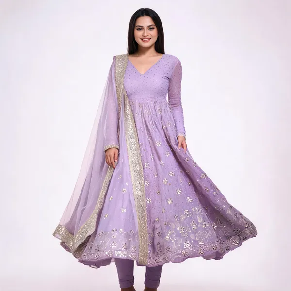 Lavender_Georgette_Embellished_Anarkali_Suit_Set_For_Women
