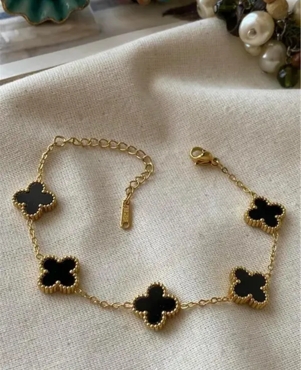 Gold_Tone_Black_Clover_Necklace_for_Women