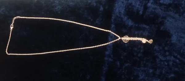 Gold_Tone_925_Silver_Star_Charm_Chain_Necklace_For_Women