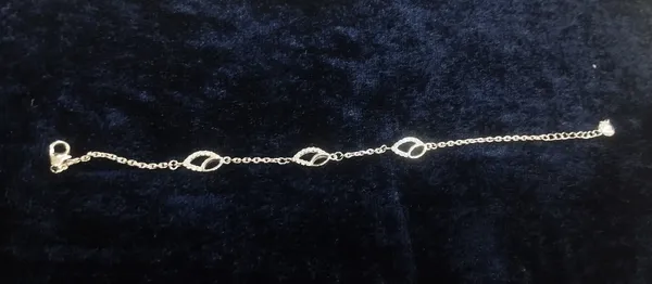 Gold_Tone_925_Silver_Oval_Link_Bracelet_For_Women