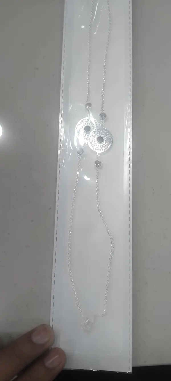 Silver_925_Geometric_Link_Chain_Anklet_For_Women