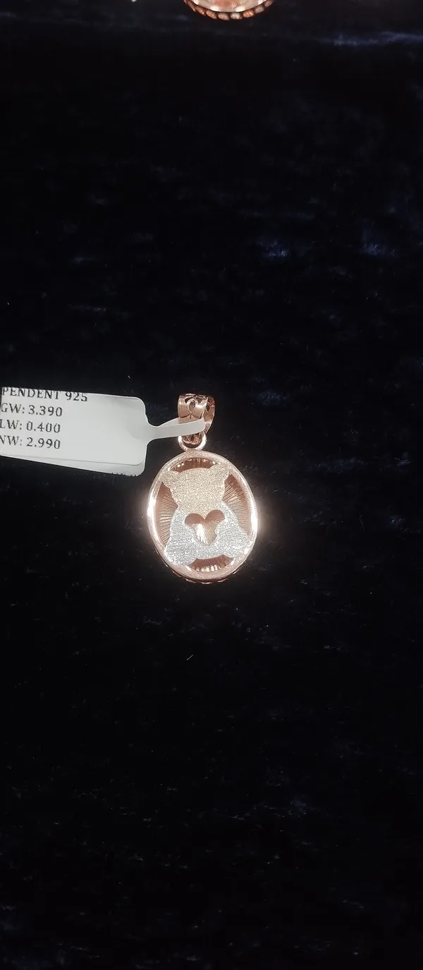 Rose_Gold_925_Silver_Oval_Pendant_For_Women