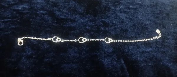 Gold_Tone_925_Silver_Link_Bracelet_For_Women