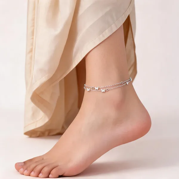 Silver_925_Floral_Embroidered_Anklet_For_Women