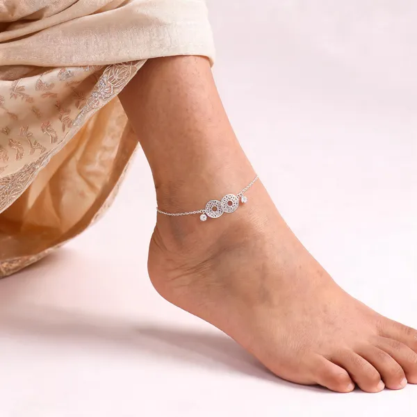 Silver_925_Geometric_Link_Chain_Anklet_For_Women