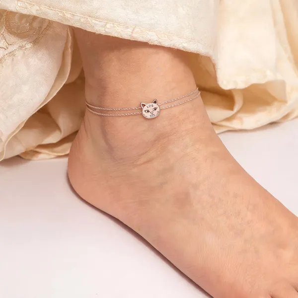 Rose_Gold_925_Silver_Cat_Motif_Anklet_For_Women