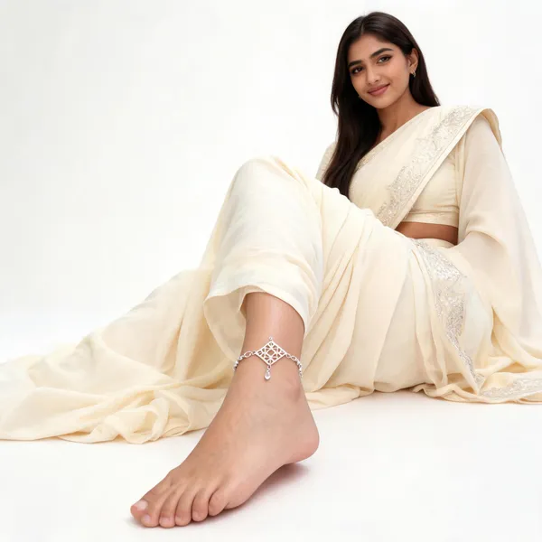 Silver_925_Geometric_Diamond_Motif_Anklet_For_Women