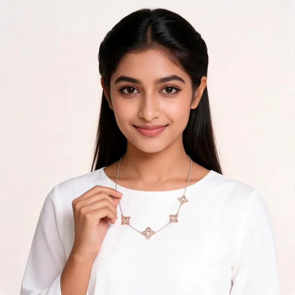 Rose_Gold_Tone_925_Silver_Heart_Charm_Chain_Necklace_For_Women