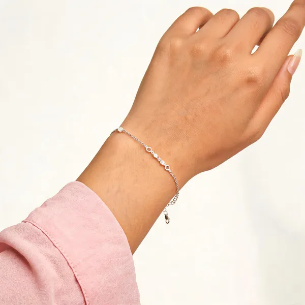 Rose_Gold_925_Silver_Horse_Motif_Bracelet_For_Women
