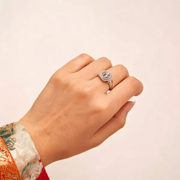 Silver_Tone_925_Silver_Ornate_Dome_Ring_For_Women