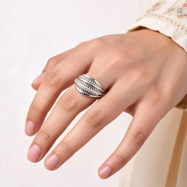 Silver_925_Textured_Statement_Ring_For_Women