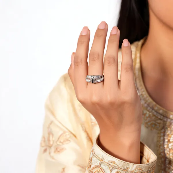 Silver_Tone_925_Key_Design_Ring_For_Women