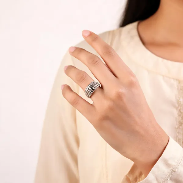 Silver_Tone_925_Key_Design_Ring_For_Women