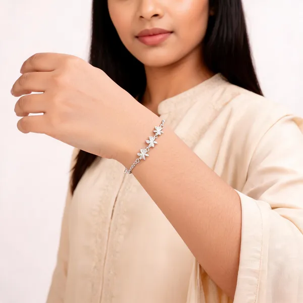 Silver_925_Floral_Bracelet_For_Women