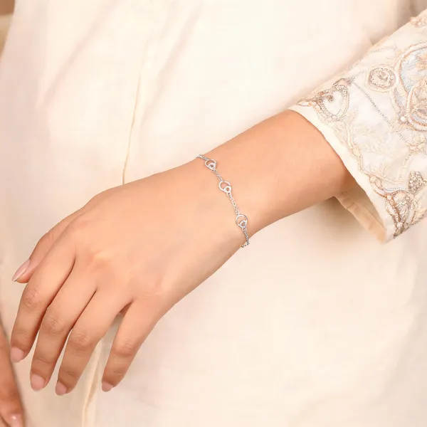 Gold_Tone_925_Silver_Link_Bracelet_For_Women