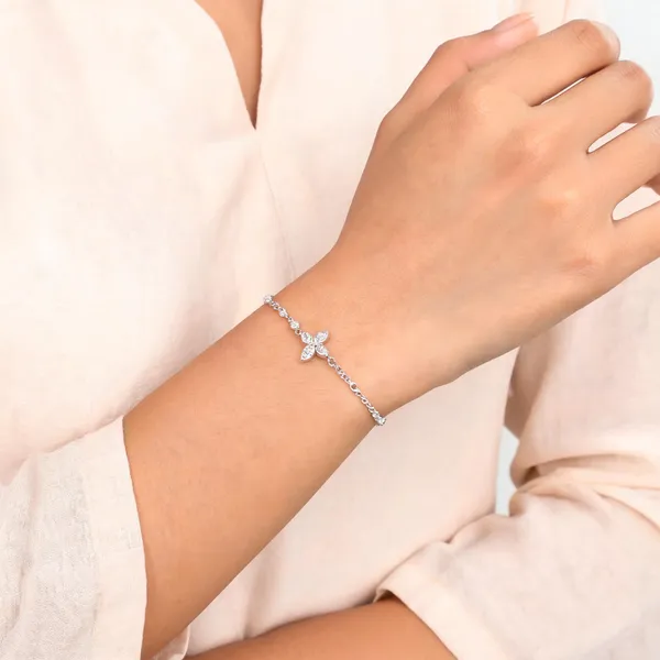 Silver_925_Cross_Charm_Bracelet_For_Women