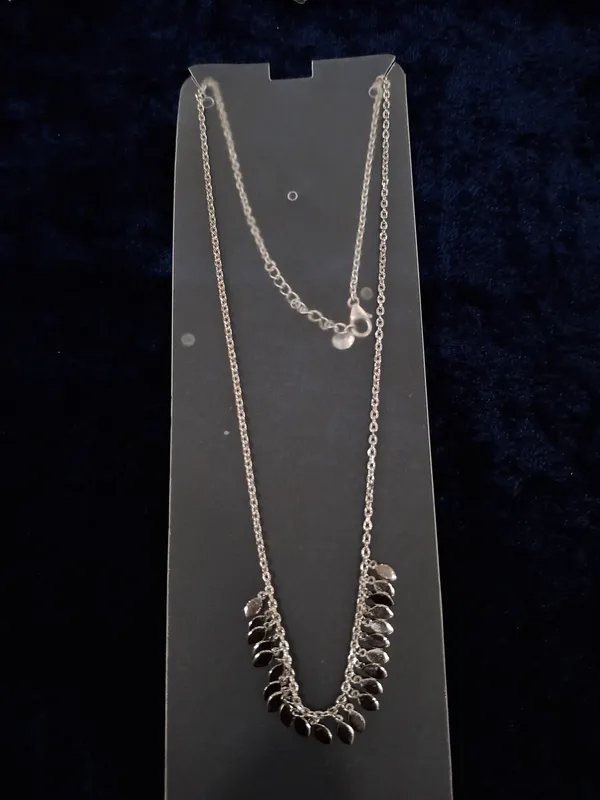 Silver_925_Sterling_Floral_Charm_Chain_Necklace_For_Women