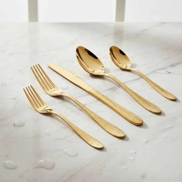 Gold_Stainless_Steel_Artisan_Hammered_Collection_Cutlery_Set_For_Home_And_Kitchen_Pack_Of_6_30_Pcs