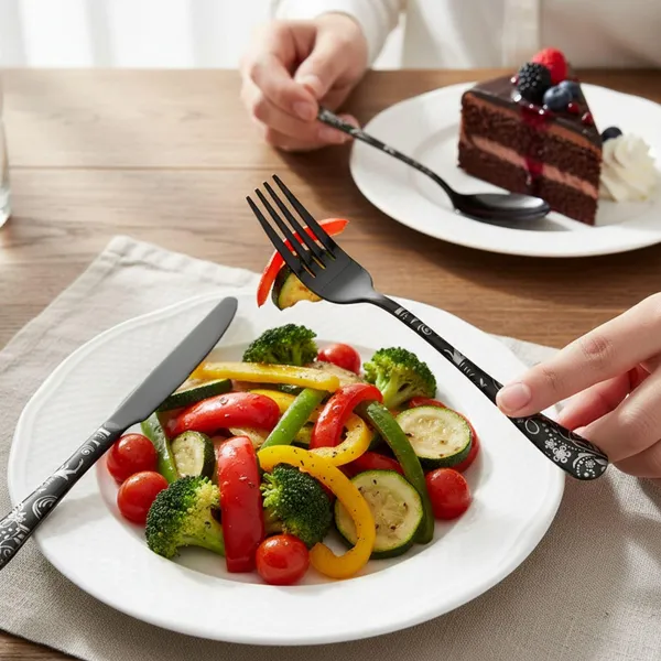 Black_Stainless_Steel_Bloom_Collection_Cutlery_Set_For_Home_And_Kitchen_Pack_Of_6_30_Pcs