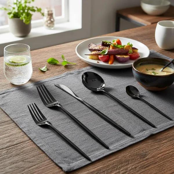 Black_Stainless_Steel_Slim_Elite_Collection_Cutlery_Set_For_Home_And_Kitchen_Pack_Of_6_30_Pcs