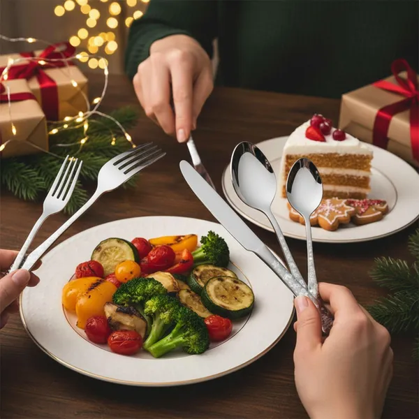 Silver_Stainless_Steel_Celebration_Collection_Cutlery_Set_For_Home_And_Kitchen_Pack_Of_6_30_Pcs