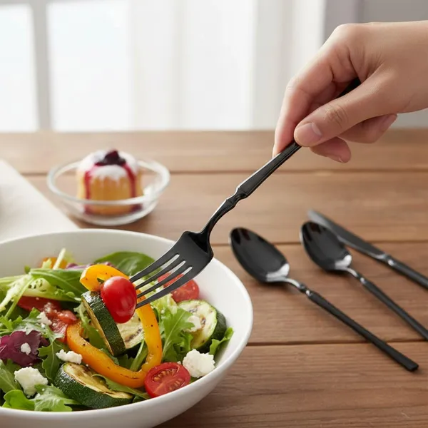 Black_Stainless_Steel_Elegance_Collection_Cutlery_Set_For_Home_And_Kitchen_Pack_Of_6_30_Pcs