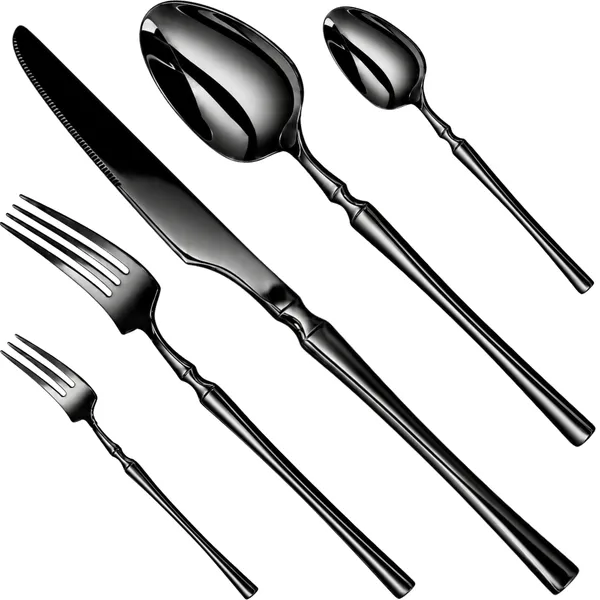 Black_Stainless_Steel_Elegance_Collection_Cutlery_Set_For_Home_And_Kitchen