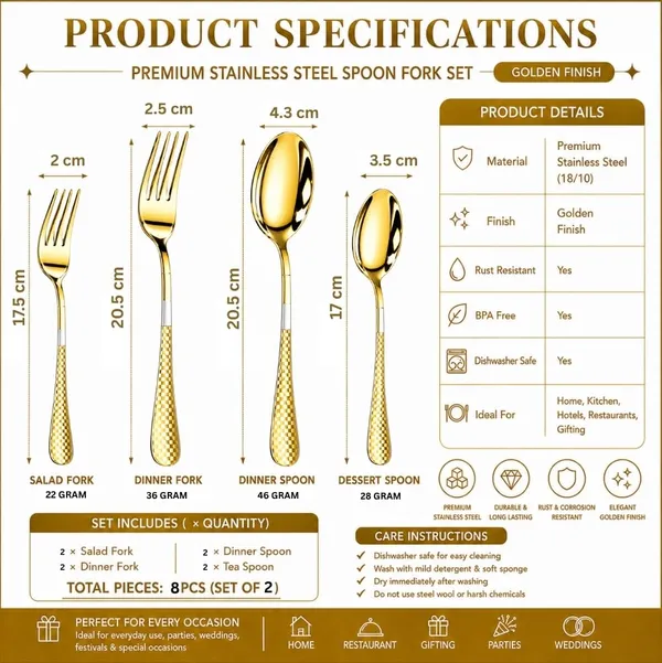 Gold_Stainless_Steel_Basic_Cutlery_Set_Heritage_Check_Collection_Cutlery_Set_For_Home_And_Kitchen