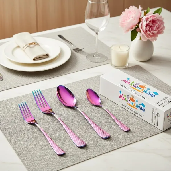 Rainbow_Stainless_Steel_Basic_Cutlery_Set_Heritage_Check_Collection_Cutlery_Set_For_Home_And_Kitchen