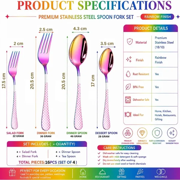 Rainbow_Stainless_Steel_Basic_Cutlery_Set_Heritage_Check_Collection_Cutlery_Set_For_Home_And_Kitchen