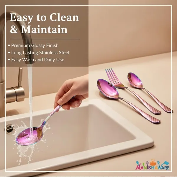 Rainbow_Stainless_Steel_Basic_Cutlery_Set_Heritage_Check_Collection_Cutlery_Set_For_Home_And_Kitchen