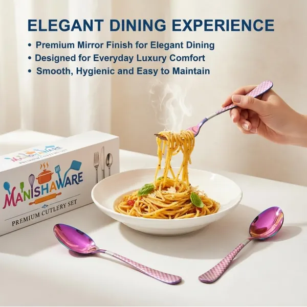 Rainbow_Stainless_Steel_Basic_Cutlery_Set_Heritage_Check_Collection_Cutlery_Set_For_Home_And_Kitchen