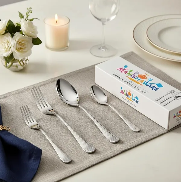 Silver_Stainless_Steel_Basic_Cutlery_Set_Heritage_Check_Collection_Cutlery_Set_For_Home_And_Kitchen
