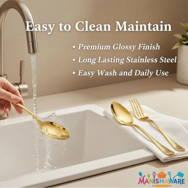 Gold_Stainless_Steel_Basic_Cutlery_Set_Artisan_Hammered_Collection_Cutlery_Set_For_Home_And_Kitchen